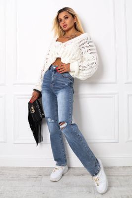 Jeansy damskie casual Olika ze sklepu: olika.com.pl w kategorii: Jeansy damskie - zdjęcie AE84B5C-5EA-3073_16517