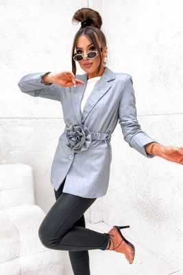 Marynarka elegancki na wiosnę Olika ze sklepu: olika.com.pl w kategorii: Marynarki damskie - zdjęcie AE84B5C-5EA-3073_16661