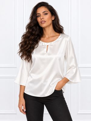 Bluzka damska na wiosnę casual Olika ze sklepu: olika.com.pl w kategorii: Bluzki damskie - zdjęcie AE84B5C-5EA-3073_17691
