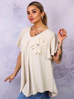 Bluzka damska na wiosnę boho Olika ze sklepu: olika.com.pl w kategorii: Bluzki damskie - zdjęcie AE84B5C-5EA-3073_19212