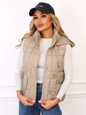 Kamizelka damska jesienna casual Olika ze sklepu: olika.com.pl w kategorii: Kamizelki damskie - zdjęcie AE84B5C-5EA-3073_20094