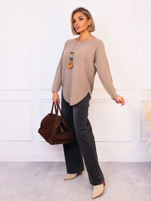 Sweter damski na wiosnę Olika ze sklepu: olika.com.pl w kategorii: Swetry damskie - zdjęcie AE84B5C-5EA-3073_20583
