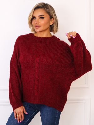 Olika - Sweter damski na zimę casual ze sklepu: olika.com.pl w kategorii: Swetry damskie - zdjęcie AE84B5C-5EA-3073_20633