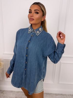Koszula damska na wiosnę casual Olika ze sklepu: olika.com.pl w kategorii: Koszule damskie - zdjęcie AE84B5C-5EA-3073_21947