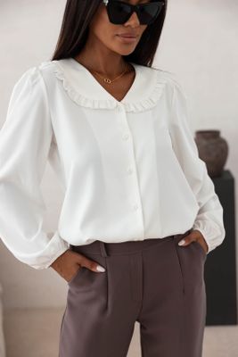 Koszula damska wiosenna elegancka Olika ze sklepu: olika.com.pl w kategorii: Koszule damskie - zdjęcie AE84B5C-5EA-3073_21980