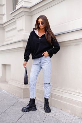 Olika - Bluza damska casual młodzieżowa ze sklepu: olika.com.pl w kategorii: Bluzy damskie - zdjęcie AE84B5C-5EA-3073_22119
