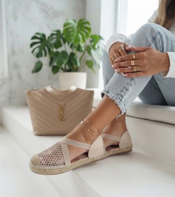Espadryle damskie na lato na wiosnę ze sklepu: gemre w kategorii: Espadryle damskie - zdjęcie B960DE9-B0C-5025_55232-B