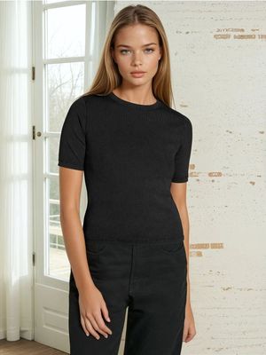 Bluzka damska casual Sinsay ze sklepu: Sinsay w kategorii: Bluzki damskie - zdjęcie CC22A15-4CA-6968_004CH