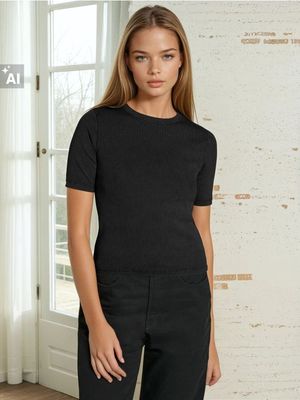 Bluzka damska casual Sinsay ze sklepu: Sinsay w kategorii: Bluzki damskie - zdjęcie CC22A15-4CA-6968_004CH