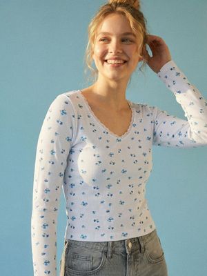 Bluzka damska casual Sinsay ze sklepu: Sinsay w kategorii: Bluzki damskie - zdjęcie CC22A15-4CA-6968_018HA