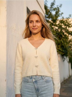Sweter damski casualowy Sinsay ze sklepu: Sinsay w kategorii: Swetry damskie - zdjęcie CC22A15-4CA-6968_028HL