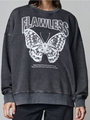 Bluza damska na jesień Sinsay ze sklepu: Sinsay w kategorii: Bluzy damskie - zdjęcie CC22A15-4CA-6968_042FJ