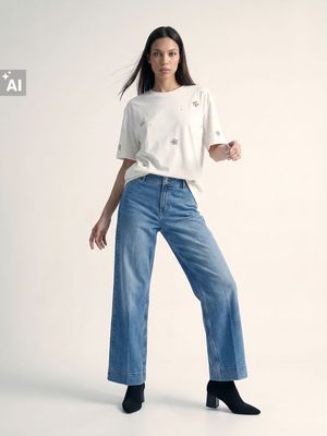 Jeansy damskie casual Sinsay ze sklepu: Sinsay w kategorii: Jeansy damskie - zdjęcie CC22A15-4CA-6968_042JS