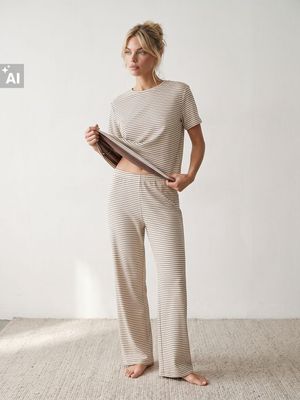 Sinsay - Piżama casual ze sklepu: Sinsay w kategorii: Piżamy damskie - zdjęcie CC22A15-4CA-6968_048LA
