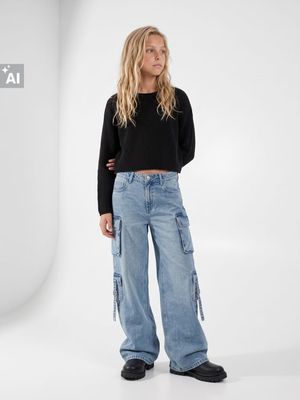 Sweter damski casualowy Sinsay ze sklepu: Sinsay w kategorii: Swetry damskie - zdjęcie CC22A15-4CA-6968_051IX