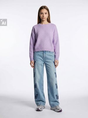 Sweter damski casual Sinsay ze sklepu: Sinsay w kategorii: Swetry damskie - zdjęcie CC22A15-4CA-6968_056IX