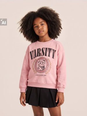 Bluza dziewczęca na wiosnę Sinsay ze sklepu: Sinsay w kategorii: Bluzy dziewczęce - zdjęcie CC22A15-4CA-6968_077KJ