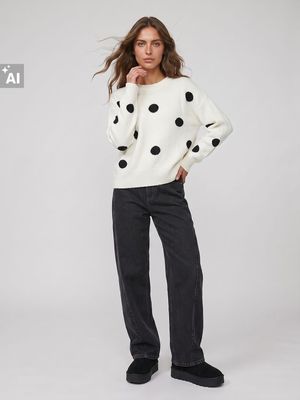 Sinsay - Sweter damski casual ze sklepu: Sinsay w kategorii: Swetry damskie - zdjęcie CC22A15-4CA-6968_102KV