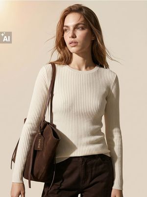 Sweter damski casual Sinsay ze sklepu: Sinsay w kategorii: Swetry damskie - zdjęcie CC22A15-4CA-6968_123JK