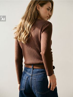 Sweter damski casual Sinsay ze sklepu: Sinsay w kategorii: Swetry damskie - zdjęcie CC22A15-4CA-6968_123JK