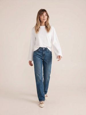 Jeansy damskie wiosenne Sinsay ze sklepu: Sinsay w kategorii: Jeansy damskie - zdjęcie CC22A15-4CA-6968_130JS