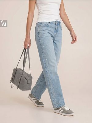Jeansy damskie casual Sinsay ze sklepu: Sinsay w kategorii: Jeansy damskie - zdjęcie CC22A15-4CA-6968_132JS