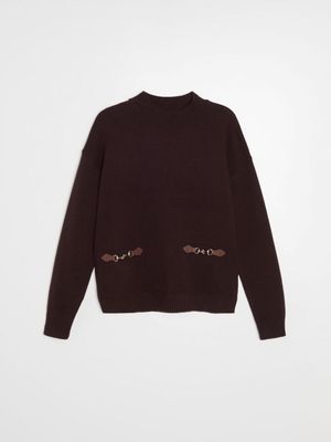 Sweter damski casual Sinsay ze sklepu: Sinsay w kategorii: Swetry damskie - zdjęcie CC22A15-4CA-6968_139KJ