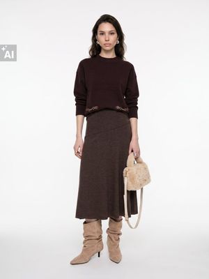 Sweter damski casual Sinsay ze sklepu: Sinsay w kategorii: Swetry damskie - zdjęcie CC22A15-4CA-6968_139KJ
