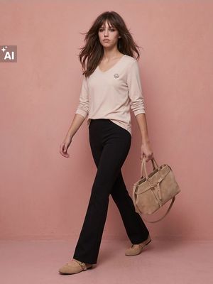 Spodnie damskie casual na wiosnę Sinsay ze sklepu: Sinsay w kategorii: Spodnie damskie - zdjęcie CC22A15-4CA-6968_146JV