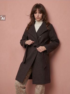 Płaszcz damski casual Sinsay ze sklepu: Sinsay w kategorii: Płaszcze damskie - zdjęcie CC22A15-4CA-6968_151KU