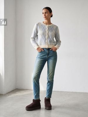 Sinsay - Jeansy damskie casual ze sklepu: Sinsay w kategorii: Jeansy damskie - zdjęcie CC22A15-4CA-6968_167JS