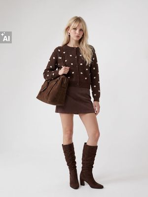 Sweter damski na zimę Sinsay ze sklepu: Sinsay w kategorii: Swetry damskie - zdjęcie CC22A15-4CA-6968_168KI