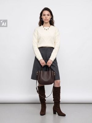 Sweter damski casual Sinsay ze sklepu: Sinsay w kategorii: Swetry damskie - zdjęcie CC22A15-4CA-6968_172KJ