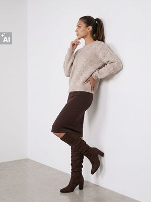 Sweter damski Sinsay ze sklepu: Sinsay w kategorii: Swetry damskie - zdjęcie CC22A15-4CA-6968_184KJ