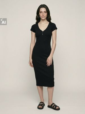 Sukienka dopasowana Sinsay ze sklepu: Sinsay w kategorii: Sukienki - zdjęcie CC22A15-4CA-6968_219GY
