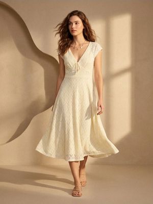 Sukienka rozkloszowana Sinsay ze sklepu: Sinsay w kategorii: Sukienki - zdjęcie CC22A15-4CA-6968_222GY