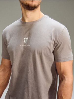 T-shirt męski casual Sinsay ze sklepu: Sinsay w kategorii: T-shirty męskie - zdjęcie CC22A15-4CA-6968_241HL