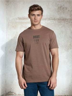 T-shirt męski na wiosnę młodzieżowy Sinsay ze sklepu: Sinsay w kategorii: T-shirty męskie - zdjęcie CC22A15-4CA-6968_245HL