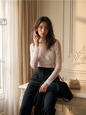 Bluzka damska elegancka Sinsay ze sklepu: Sinsay w kategorii: Bluzki damskie - zdjęcie CC22A15-4CA-6968_271MF