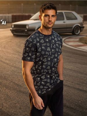 T-shirt męski w stylu młodzieżowym Sinsay ze sklepu: Sinsay w kategorii: T-shirty męskie - zdjęcie CC22A15-4CA-6968_275HL