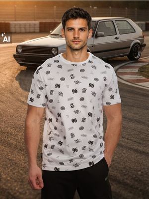 T-shirt męski młodzieżowy wiosenny Sinsay ze sklepu: Sinsay w kategorii: T-shirty męskie - zdjęcie CC22A15-4CA-6968_276HL