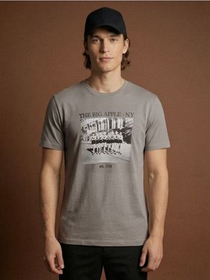 T-shirt męski młodzieżowy Sinsay ze sklepu: Sinsay w kategorii: T-shirty męskie - zdjęcie CC22A15-4CA-6968_277HL