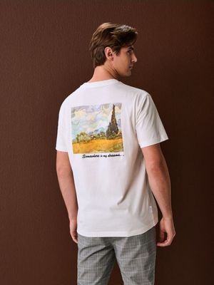 Sinsay - T-shirt męski na wiosnę ze sklepu: Sinsay w kategorii: T-shirty męskie - zdjęcie CC22A15-4CA-6968_279HL