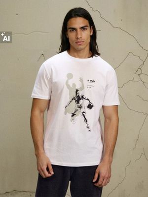 T-shirt męski w stylu młodzieżowym Sinsay ze sklepu: Sinsay w kategorii: T-shirty męskie - zdjęcie CC22A15-4CA-6968_285HL