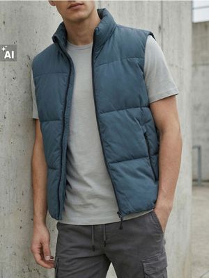 Kamizelka męska casual Sinsay ze sklepu: Sinsay w kategorii: Kamizelki męskie - zdjęcie CC22A15-4CA-6968_297HL