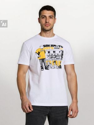 Sinsay - T-shirt męski na wiosnę ze sklepu: Sinsay w kategorii: T-shirty męskie - zdjęcie CC22A15-4CA-6968_307HL