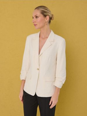 Marynarka elegancki na wiosnę Sinsay ze sklepu: Sinsay w kategorii: Marynarki damskie - zdjęcie CC22A15-4CA-6968_332IU