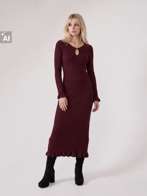 Sukienka na jesień dopasowana Sinsay ze sklepu: Sinsay w kategorii: Sukienki - zdjęcie CC22A15-4CA-6968_333JW