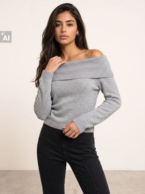 Sweter damski zimowy Sinsay ze sklepu: Sinsay w kategorii: Swetry damskie - zdjęcie CC22A15-4CA-6968_336JW