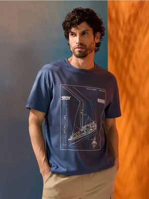 T-shirt męski Sinsay ze sklepu: Sinsay w kategorii: T-shirty męskie - zdjęcie CC22A15-4CA-6968_349HL
